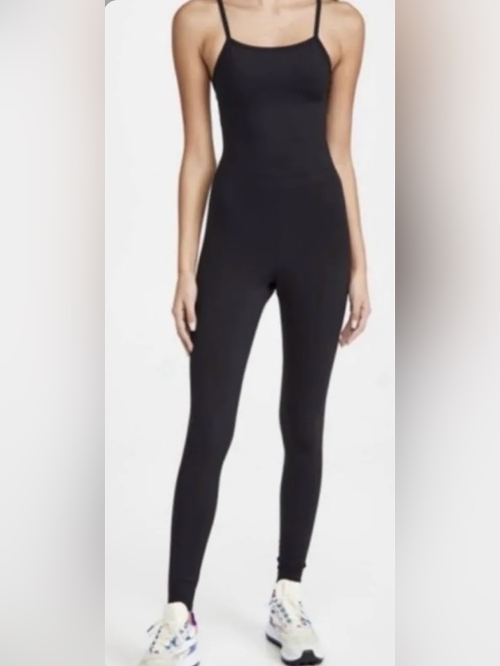 Girlfriend Collective Black Compressive Full Length Unitard Jumpsuit Medium